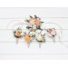  Wedding boutonnieres and wrist corsage  in blush pink white peach yellow color scheme. Flower accessories. 5301