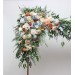  Flower arch arrangement in ivory yellow peach dusty blue  colors.  Arbor flowers. Floral archway. Faux flowers for wedding arch. 5247