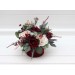 Burgundy blush pink centerpiece. Table decor. Wedding flowers in box. 5080