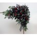  Flower arch arrangement in purple black navy blue burgundy silver green colors.  Arbor flowers. Floral archway. Faux flowers for wedding arch. Gothic wedding.  5320