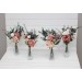 Mini bouquets for vases. Flowers for wedding decor. Dusty rose cream blush pink bouquet. Centerpiece. 5122