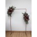  Flower arch arrangement in burgundy dusty rose colors.  Arbor flowers. Floral archway. Faux flowers for wedding arch. 5293