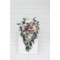 Wedding Bouquets in Dusty Purple, Pale Turquoise & Cream | Faux Bridal & Bridesmaid Bouquets