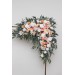  Flower arch arrangement in blush pink white peach yellow flowers colors.  Arbor flowers. Floral archway. Faux flowers for wedding arch. 5301