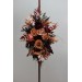  Flower arch arrangements in burgundy terracottacolors.  Arbor flowers. Floral archway. Faux flowers for wedding arch. 5121