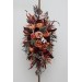  Flower arch arrangements in burgundy terracottacolors.  Arbor flowers. Floral archway. Faux flowers for wedding arch. 5121