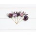  Set of  5 bobby pins in purple lilac color scheme. Hair accessories. Flower accessories for wedding.  5326