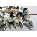  Flower arch arrangement in black gold white colors.  Arbor flowers. Floral archway. Faux flowers for wedding arch. 5065