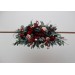  Flower arch arrangement in burgundy red beige teal blue colors.  Arbor flowers. Floral archway. Faux flowers for wedding arch. 5327