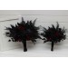 Bouquets in black and burgundy color theme. Bridal bouquet. Faux bouquet. Bridesmaid bouquet. Cascading bouquet. 5325