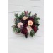 Bouquets in purple peach burgundy magenta color theme. Bridal bouquet. Faux bouquet. Bridesmaid bouquet. 5316