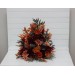 Standing flowers in rust burgundy cinnamon orange color scheme. Aisle flowers. Wedding decorations. Floor flowers. 0033