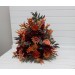 Standing flowers in rust burgundy cinnamon orange color scheme. Aisle flowers. Wedding decorations. Floor flowers. 0033