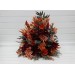 Standing flowers in rust burgundy cinnamon orange color scheme. Aisle flowers. Wedding decorations. Floor flowers. 0033