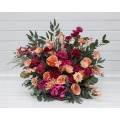 Standing flowers in magenta peach coral  color scheme. Aisle flowers. Wedding decorations. Floor flowers. 5295