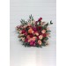 Standing flowers in magenta peach coral  color scheme. Aisle flowers. Wedding decorations. Floor flowers. 5295