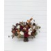 Cascade bouquet. Burgundy ivory white brown flowers. Bridal bouquet. Faux bouquet. Fall wedding bouquet. Silk flowers. Boho wedding. Brown oliva greenery. Bridal bouquet. Faux bouquet. Bridesmaid bouquet. 5310