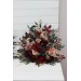 Standing flowers in red burgundy dusty rose peach color scheme. Aisle flowers. Wedding decorations. Floor flowers. 0501