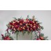  Flower arch arrangement in magenta peach coral colors.  Arbor flowers. Floral archway. Faux flowers for wedding arch. 5295