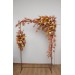  Flower arch arrangement in rust ivory colors.  Arbor flowers. Floral archway. Faux flowers for wedding arch. Sunflowers arch. 5328