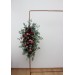  Flower arch arrangement in burgundy dusty rose colors.  Arbor flowers. Floral archway. Faux flowers for wedding arch. 5329