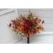 Wedding bouquets in rust burgundy orange  colors. Bridal bouquet. Faux bouquet. Bridesmaid bouquet. 5073-1