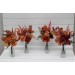 Mini bouquets for vases. Flowers for wedding decor. Table flowers in rust burgundy orange colors. Centerpiece. 5073