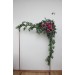  Flower arch arrangement in jewel-tone color scheme.  Arbor flowers. Floral archway. Faux flowers for wedding arch. 5187