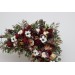  Flower arch arrangement in burgundy ivory white colors.  Arbor flowers. Floral archway. Faux flowers for wedding arch. 5310