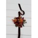  Wedding boutonnieres and wrist corsage  in burgundy orange rust brown color scheme. Flower accessories. 5330