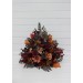 Standing flowers in burgundy orange rust color brown scheme. Aisle flowers. Wedding decorations. Floor flowers. 5330