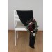 Aisle flowers in burgundy black green beige ivory scheme. Chair flowers. Sign flowers. Marker flowers. Wedding flowers. Flowers for wedding decor. 5279