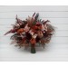 Wedding bouquets in burgundy terracotta colors. Bridal bouquet. Faux bouquet. Bridesmaid bouquet. 5121