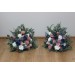 Standing flowers in dusty rose mauve navy blue color scheme. Aisle flowers. Wedding decorations. Floor flowers. 5046