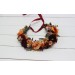 Rust burgundy cinnamon flower crown. #1 Hair wreath. Flower girl crown. Wedding flowers. 0044 EU UK