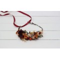 Rust burgundy cinnamon flower crown #2 . Hair wreath. Flower girl crown. Wedding flowers. 0044 EU UK