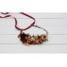 Rust burgundy cinnamon flower crown #2. Hair wreath. Flower girl crown. Wedding flowers. 0044 EU UK