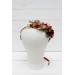 Rust burgundy cinnamon flower crown #2. Hair wreath. Flower girl crown. Wedding flowers. 0044 EU UK