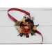  Wedding boutonnieres and wrist corsage  in rust burgundy cinnamon color theme. Flower accessories. 0044 EU UK