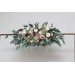 Flower arch arrangement in beige white blush pink colors.  Arbor flowers. Floral archway. Faux flowers for wedding arch. 0028-1