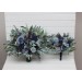 Bouquets in navy blue dusty blue burgundy sage greencolor theme. Bridal bouquet. Faux bouquet. Bridesmaid bouquet. 5332