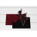  Set of  5 bobby pins in black-burgundy color scheme. Hair accessories. Flower accessories for wedding.  5325