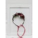 Burgundy dusty rose flower crown. Hair wreath. Flower girl crown. Wedding flowers. 5341