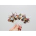  Set of 5 hair pins in  dusty rose purple pink color scheme. Hair accessories. Flower accessories for wedding. 0004 EU UK