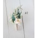  Wedding boutonnieres and wrist corsage  in beige white blush pink color theme. Flower accessories. 0028 EU UK