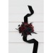  Wedding boutonnieres and wrist corsage  in black and burgundy color scheme. Flower accessories. Pocket boutonniere. 5325