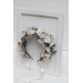 Beige white blush pink flower crown. Hair wreath. Flower girl crown. Wedding flowers. 0028 EU UK