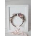 Dusty rose purple pink flower crown. Hair wreath in  pastel colors. Flower girl crown. Wedding flowers. 0004 EU UK