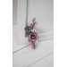  Wedding boutonnieres  in pastel color theme.Dusty rose purple pink flower accessories. 0004 EU UK