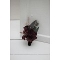  Wedding boutonniere   in purple burgundy beige black color scheme. Flower accessories. 0072 EU UK